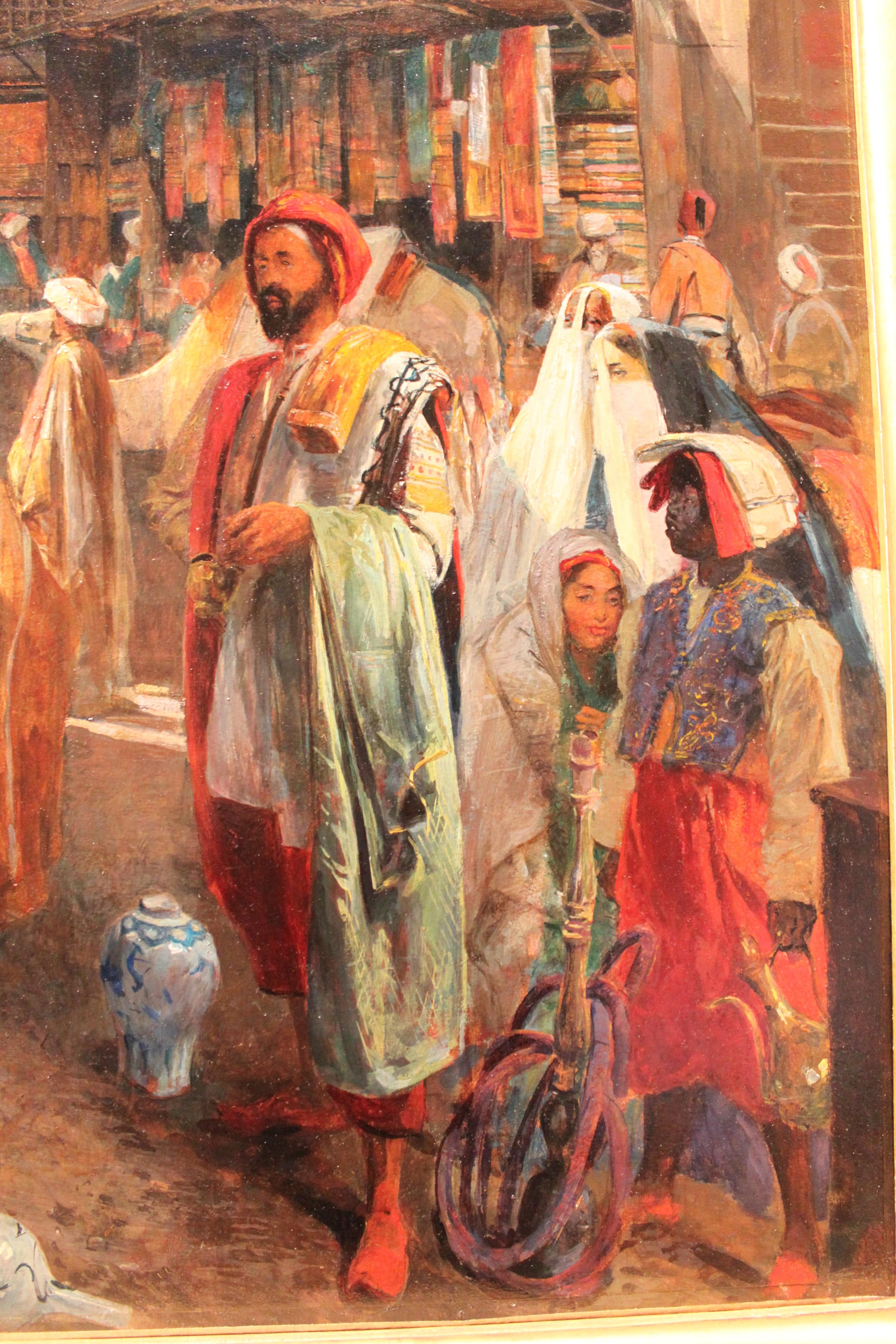 Street Scene near the El Ghouri Mosque in Cairo (detail) - John Frederick Lewis