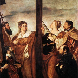 Sts Helen and Barbara Adoring the Cross