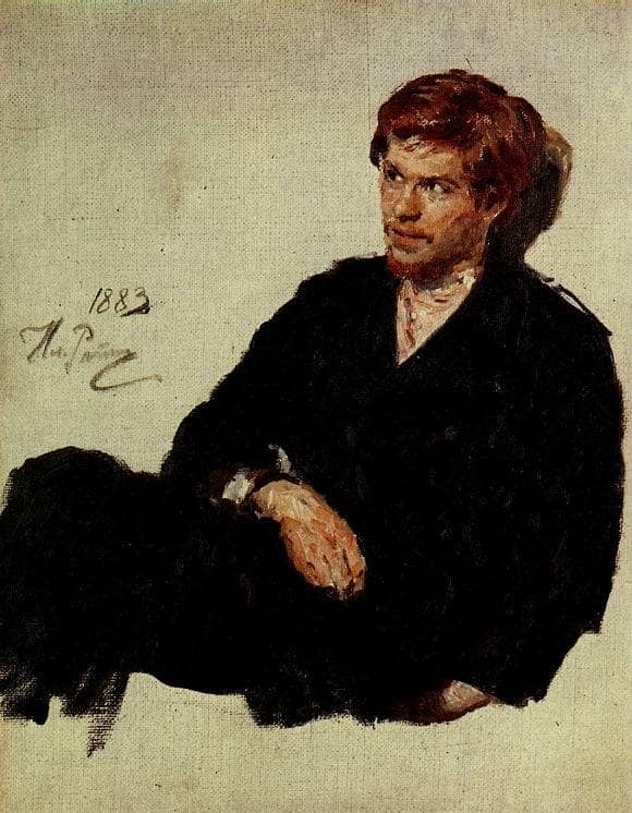 Student Nihilist by Ilya Repin — hand-painted portrait oil painting reproduction on canvas