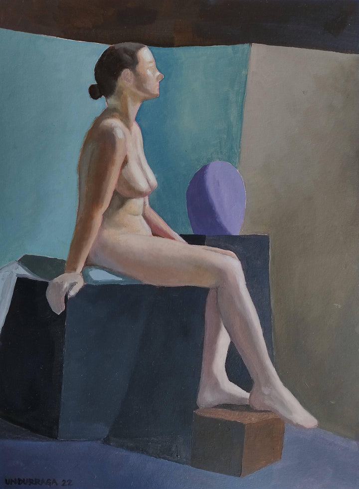 Studio Escalier I by Gregorio Undurraga — hand-painted portrait oil painting reproduction on canvas