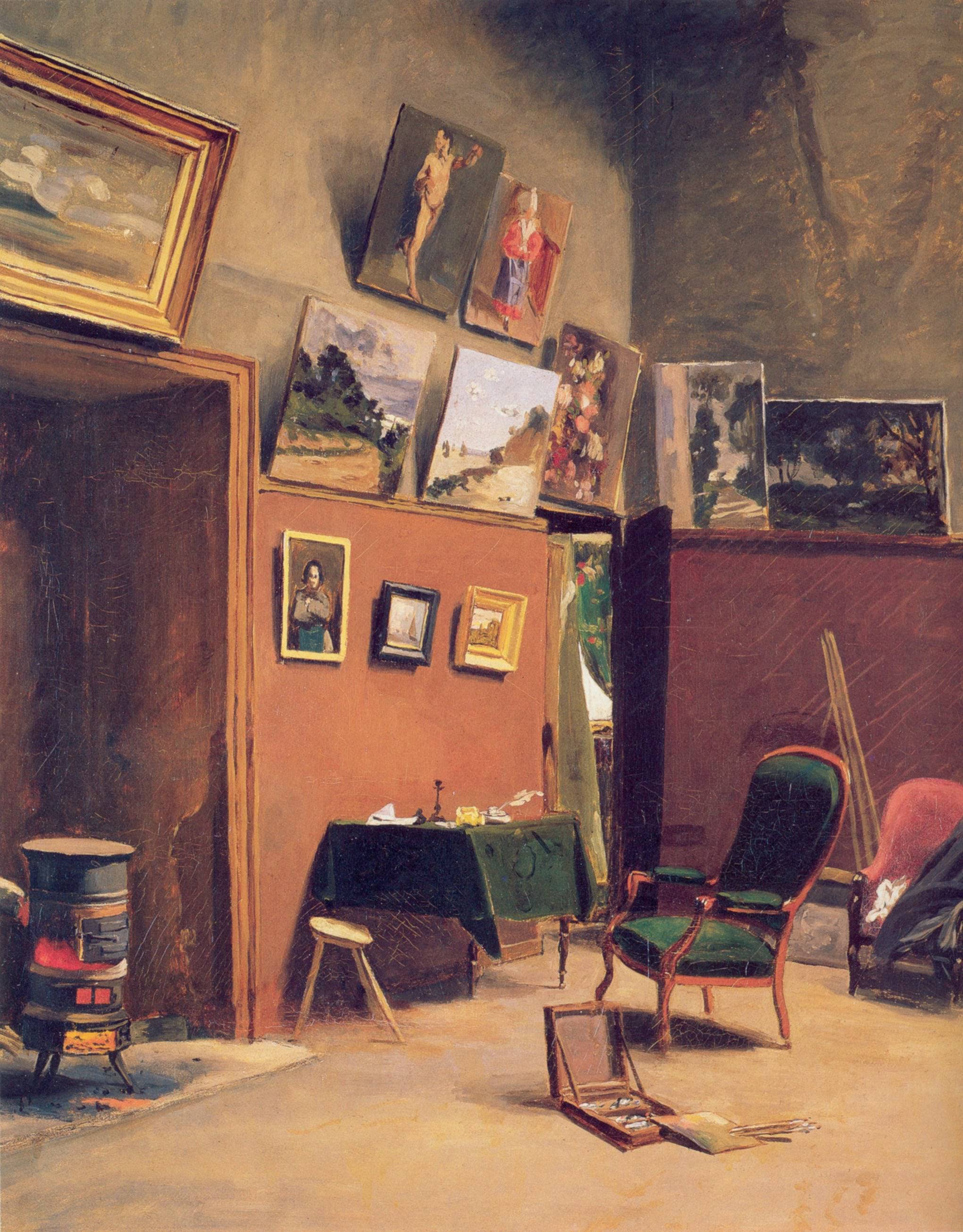 Studio in the rue de Furstenberg - Frederic Bazille