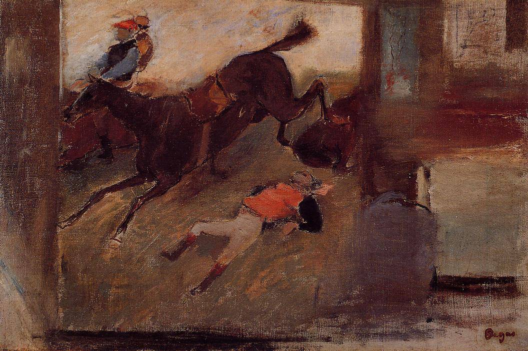 Studio Interior with 'The Steeplechase' - Edgar Degas