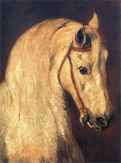 Studium of Horse Head by Piotr MichaÅowski — oil painting reproduction