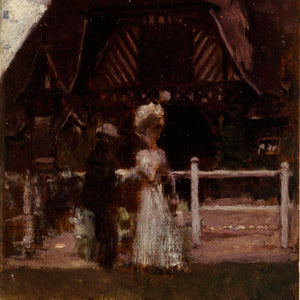 Study for an unidentified painting showing the Deauville racecourse