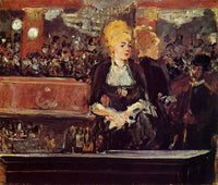 Study for "Bar at the Folies-Bergere" by Edouard Manet — hand-painted portrait oil painting reproduction on canvas