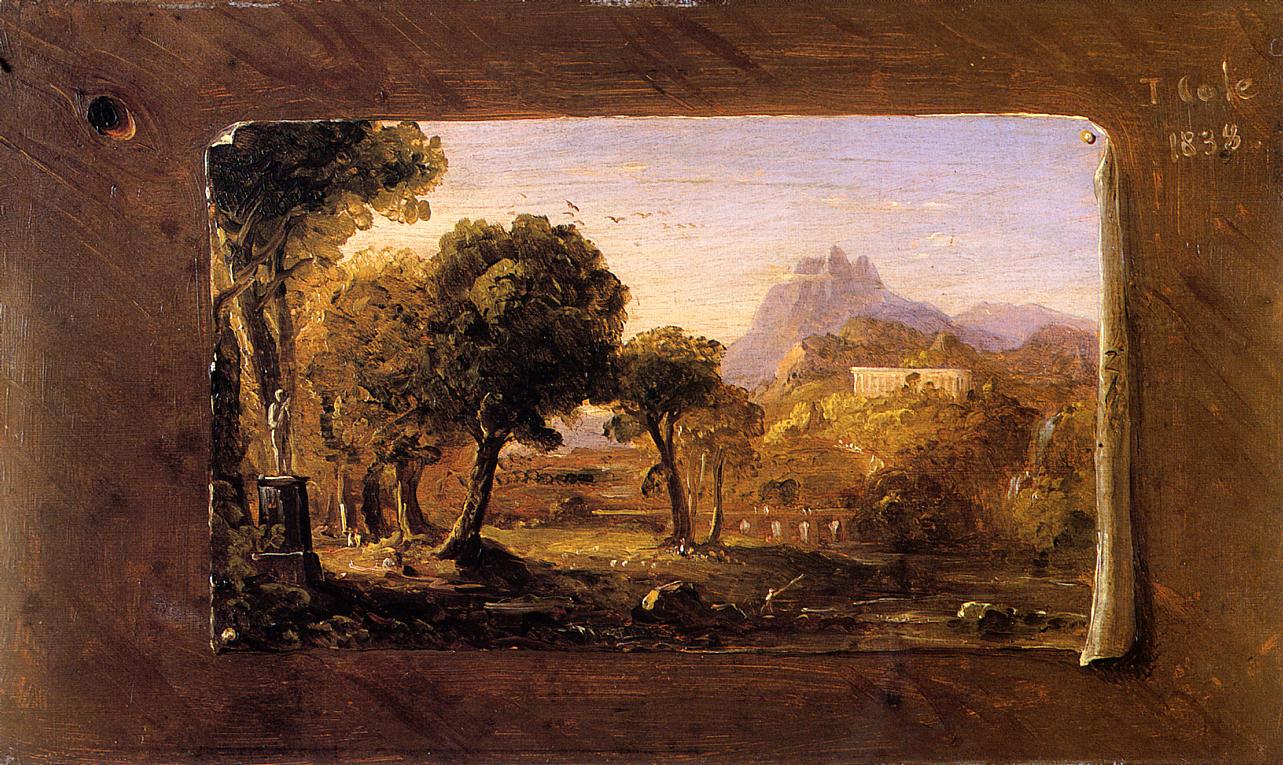 Study for Dream of Arcadia - Thomas Cole