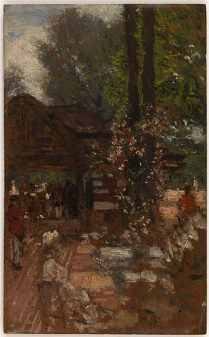 Study for the Cercle de l'île de Puteaux - Henri Gervex