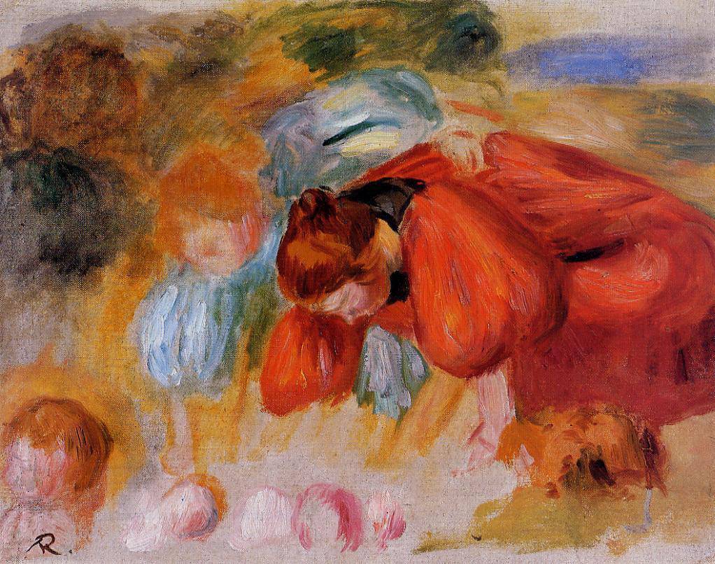 Study for The Croquet Game - Pierre-Auguste Renoir