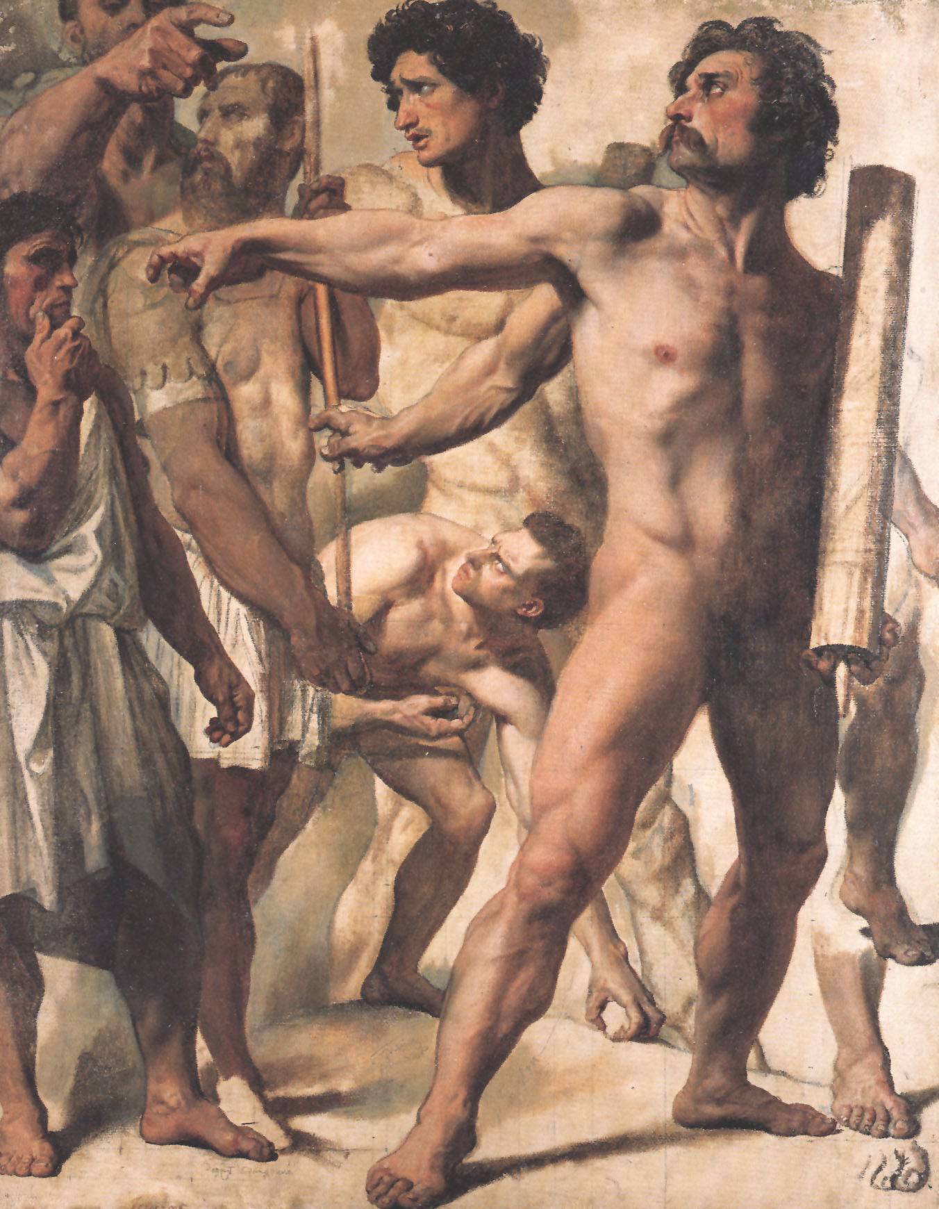 Study for The Martyrdom of St. Symphorien - Jean Auguste Dominique Ingres