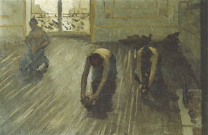 Study for 'The Parquet Planers' - Gustave Caillebotte