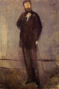 Study for the Portrait of F. R. Leyland by James McNeill Whistler — hand-painted portrait oil painting reproduction on canvas