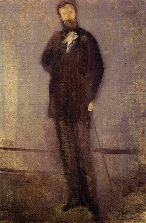 Study for the Portrait of F. R. Leyland - James McNeill Whistler