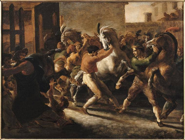 Study for the Race of the Barbarian Horses
