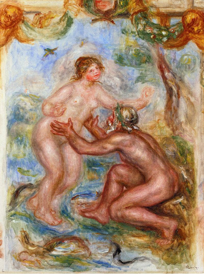 Study for The Saone Embraced by the Rhone by Pierre-Auguste Renoir — hand-painted abstract oil painting reproduction on canvas