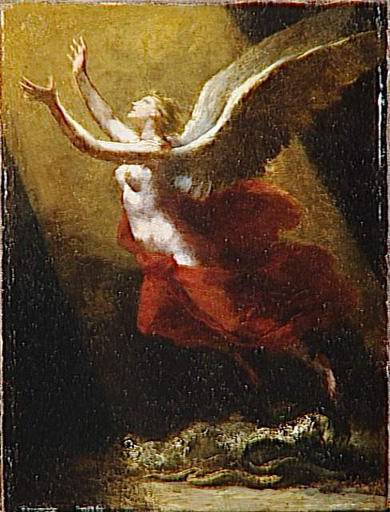 Study for "The soul breaking the bonds that attach to the land" - Pierre-Paul Prud'hon