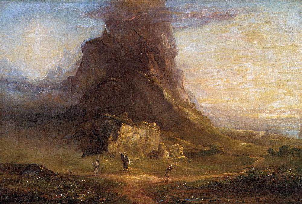 Study for Two Youths Enter Upon a Pilgrimage - Thomas Cole