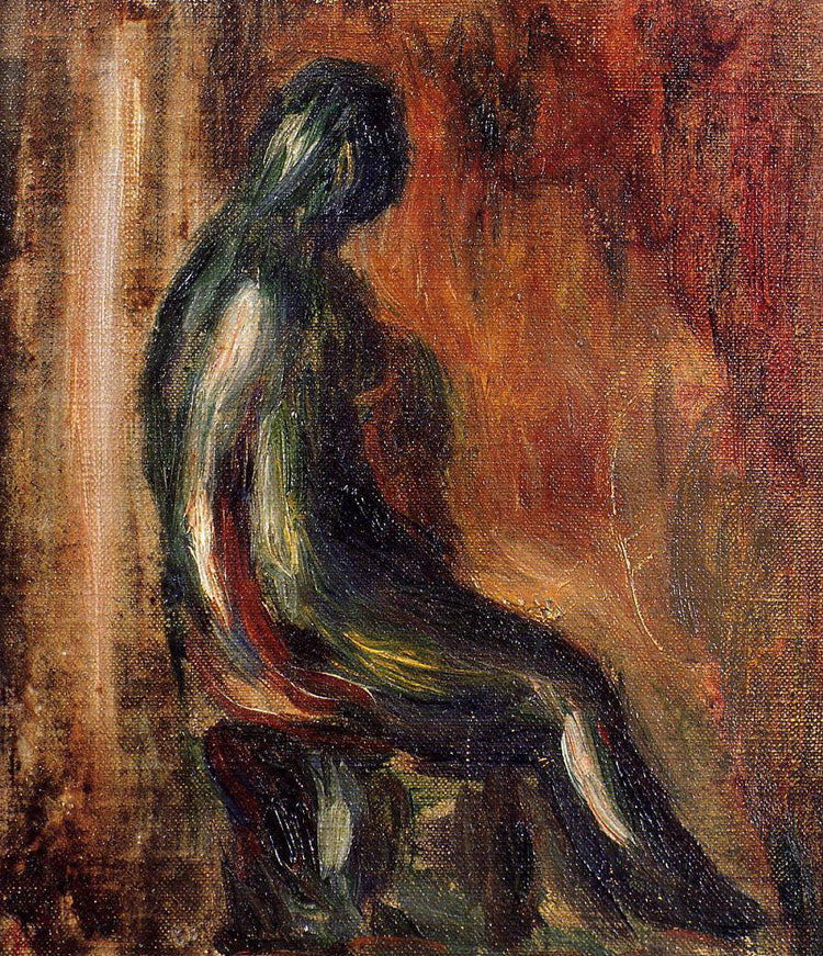 Study of a Statuette by Maillol - Pierre-Auguste Renoir