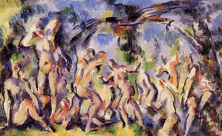 Study of Bathers by Paul Cezanne — hand-painted abstract oil painting reproduction on canvas