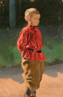 Study of boy by Nicholas Roerich — male oil painting wall art, Realism