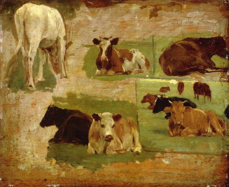 Study of Cows - Eugene Boudin