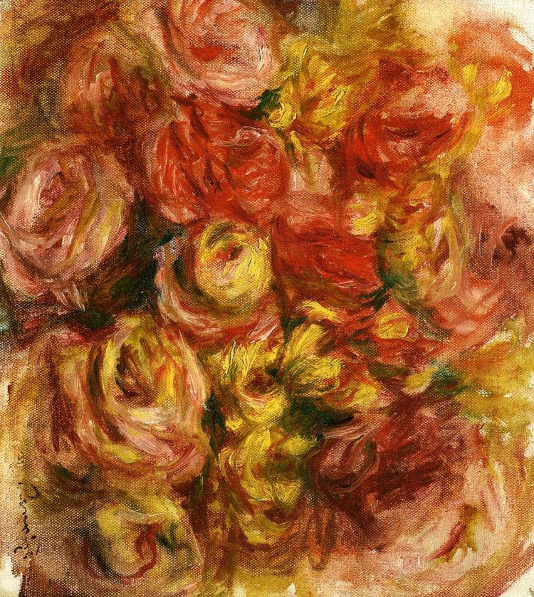 Study of Flowers - Pierre-Auguste Renoir