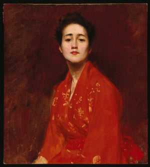 Study of Girl in Japanese Dress - William Merritt Chase