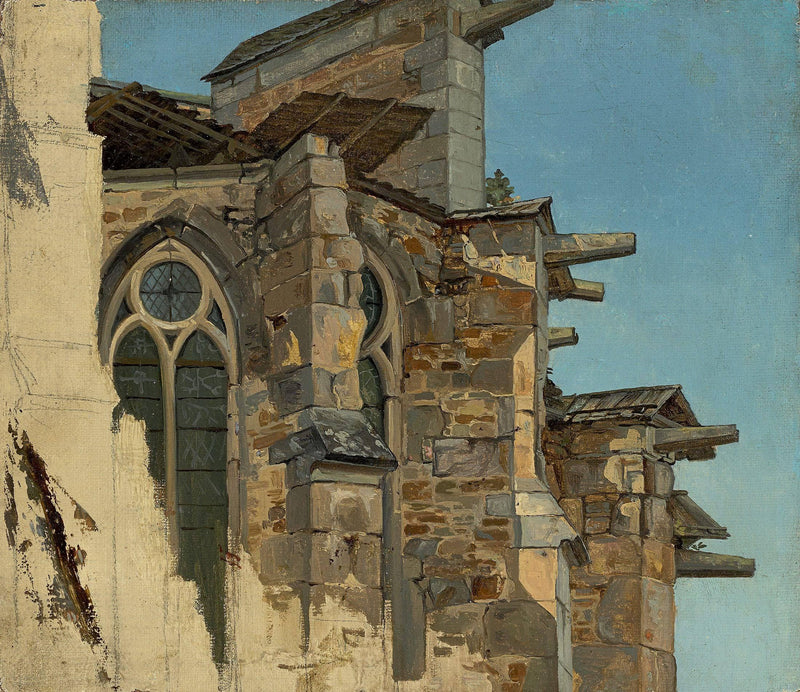 Study Of The Ruin Altenberg on gallery wrap
