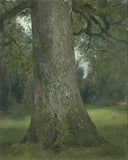 Study of the Trunk of an Elm Tree by John Constable — hand-painted botanical oil painting reproduction on canvas