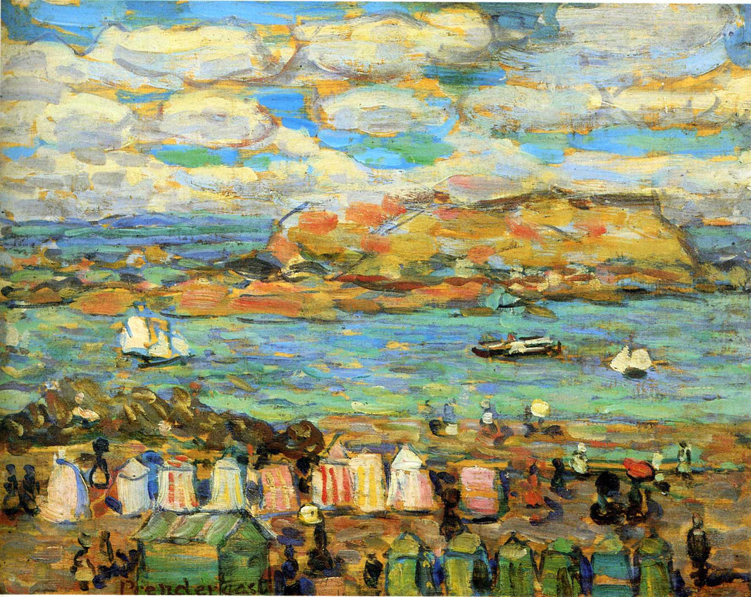 Study, St. Malo. No 11 by Maurice Prendergast — hand-painted landscape oil painting reproduction on canvas