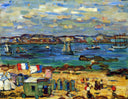Study, St. Malo, No. 12 by Maurice Prendergast — seascapes oil painting wall art, Impressionism