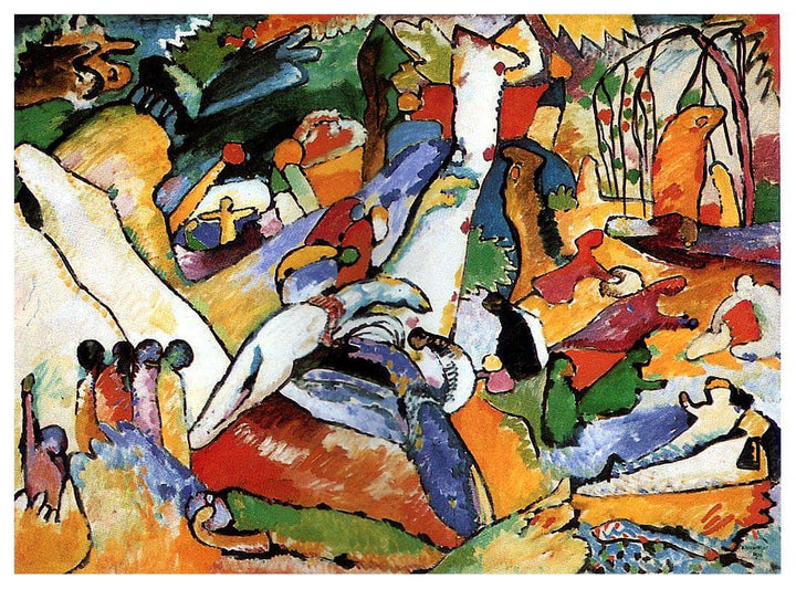 Study for "Composition II" by Wassily Kandinsky — hand-painted abstract oil painting reproduction on canvas