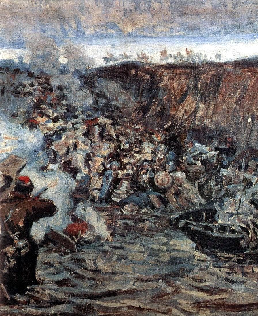 Study to "The Conquest of Siberia by Yermak"