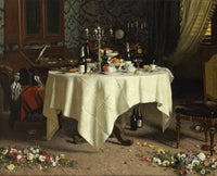 Suicide by asphyxiation!  [left side] by Angelo Morbelli — hand-painted still oil painting reproduction on canvas