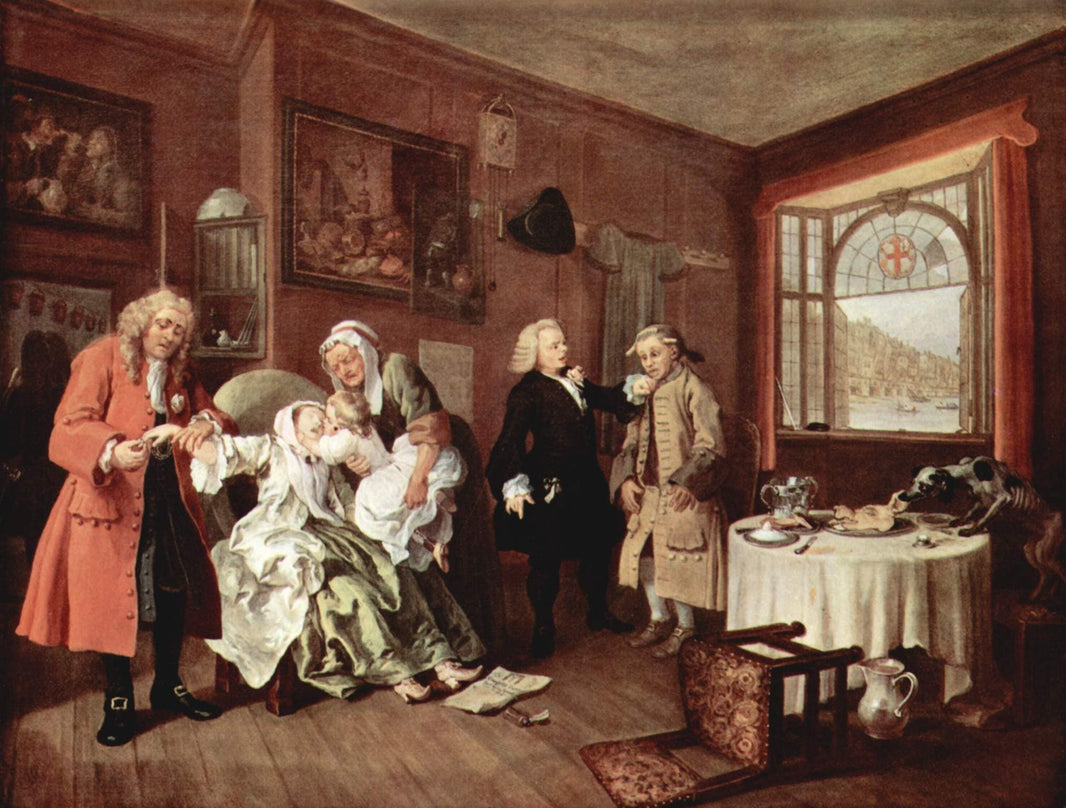 Suicide of the Countess by William Hogarth — hand-painted portrait oil painting reproduction on canvas