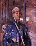 Sultan of Pangéran Ario Praboe Mangkoenegara VI by Isaac Israels — hand-painted portrait oil painting reproduction on canvas