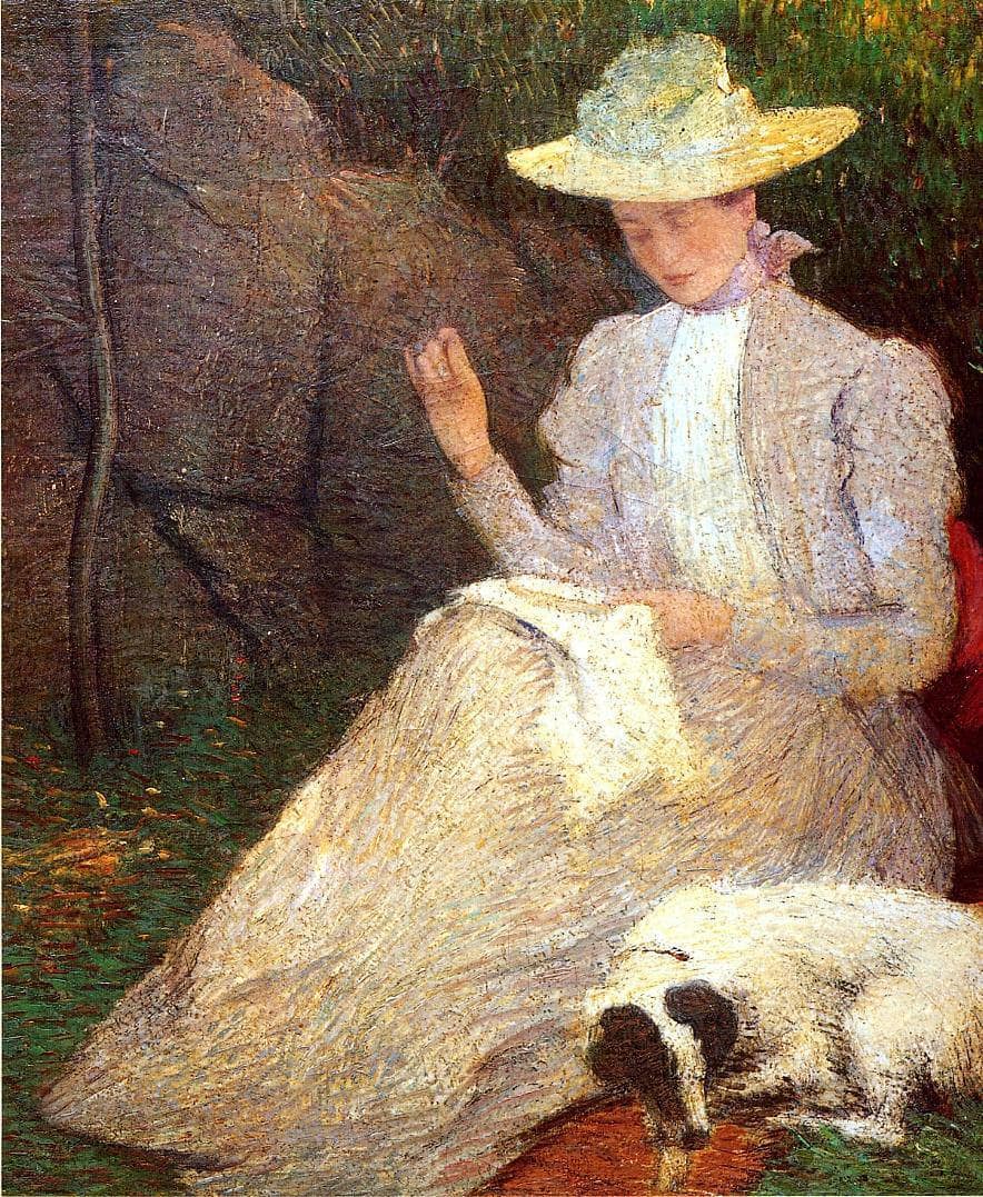 Summer by Julian Alden Weir — hand-painted animal oil painting reproduction on canvas