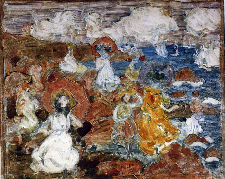 Summer Day by Maurice Prendergast — hand-painted abstract oil painting reproduction on canvas