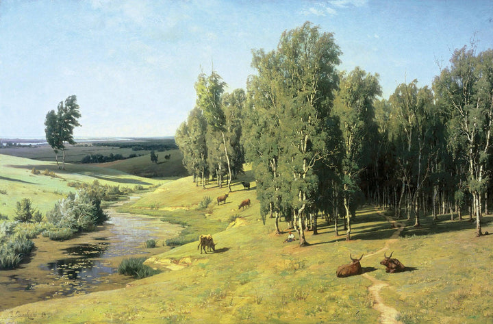 Summer day by Volodymyr Orlovsky — hand-painted botanical oil painting reproduction on canvas