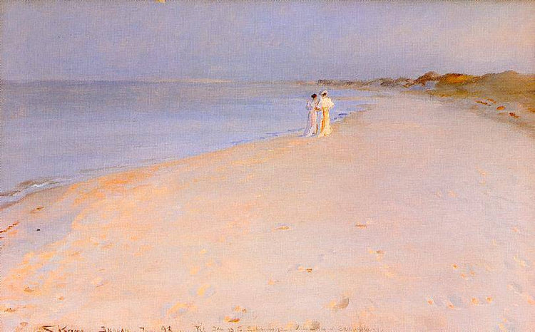 Summer Evening on the Beach - Peder Severin Kroyer