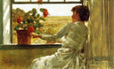 Summer Evening by Childe Hassam — female oil painting wall art, Impressionism