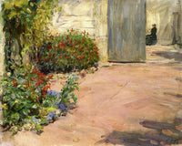 Summer House Garden by Max Slevogt — hand-painted botanical oil painting reproduction on canvas