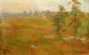 Summer Landscape by John Henry Twachtman — rural oil painting wall art, Impressionism
