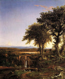 Summer Twilight by Thomas Cole — hand-painted botanical oil painting reproduction on canvas