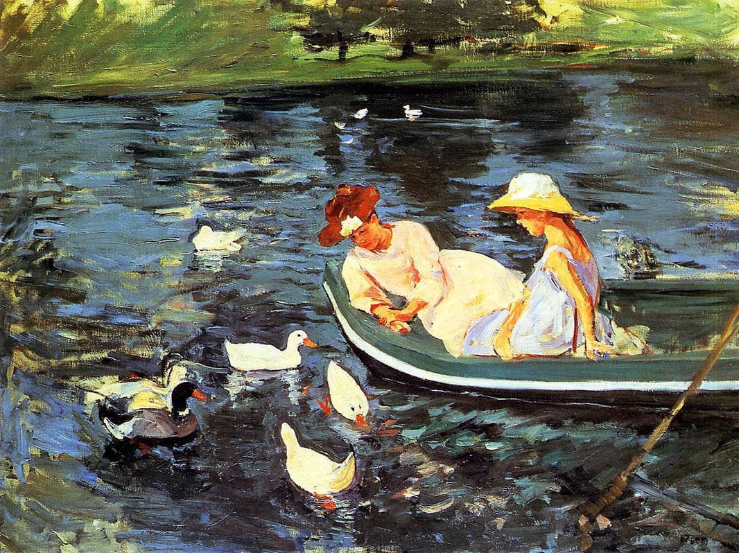 Summertime by Mary Cassatt — hand-painted animal oil painting reproduction on canvas