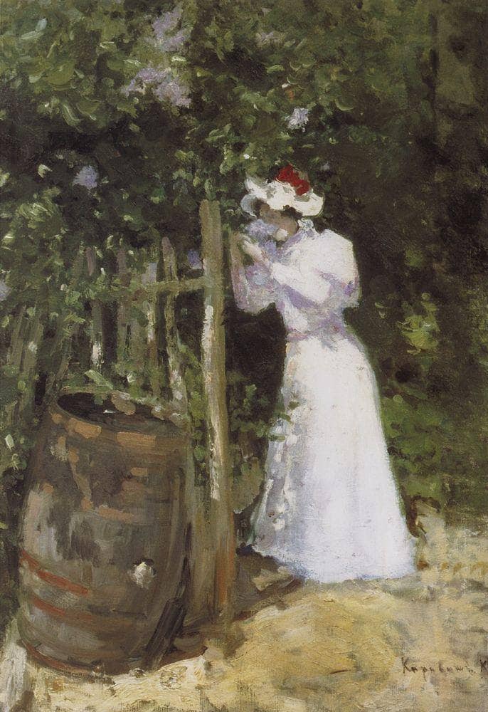 Summertime by Konstantin Korovin — hand-painted portrait oil painting reproduction on canvas
