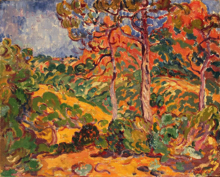 Sun Through the Trees by Louis Valtat — hand-painted botanical oil painting reproduction on canvas