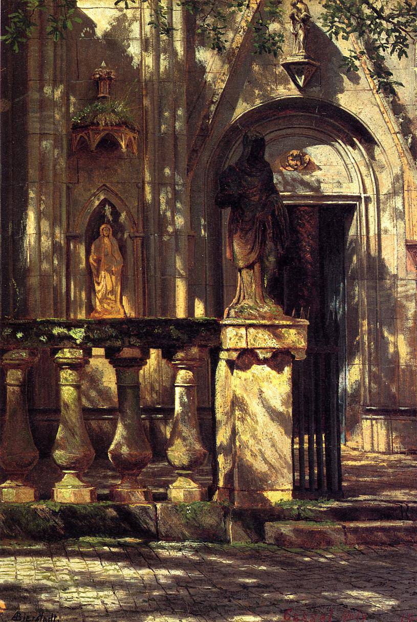 Sunlight and Shadow Study - Albert Bierstadt