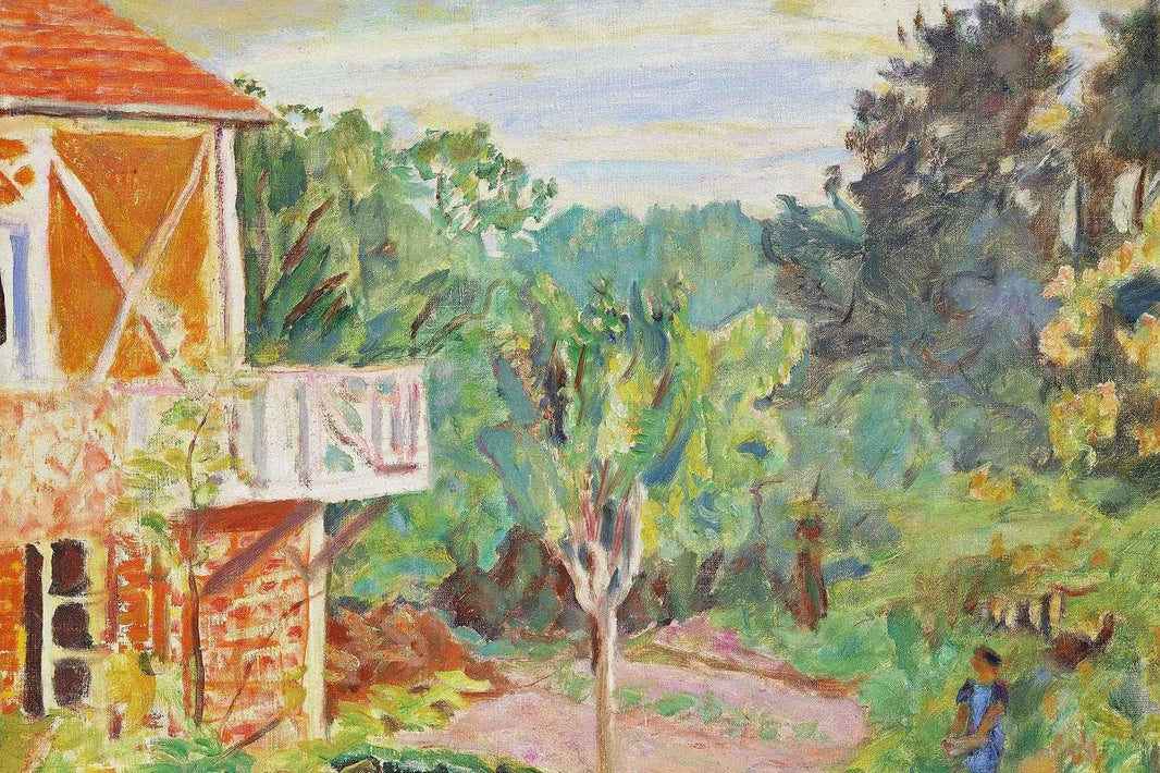 Sunlight at Vernon by Pierre Bonnard — hand-painted landscape oil painting reproduction on canvas