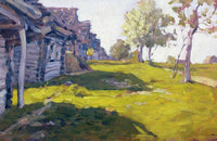 Sunny Day. A Village