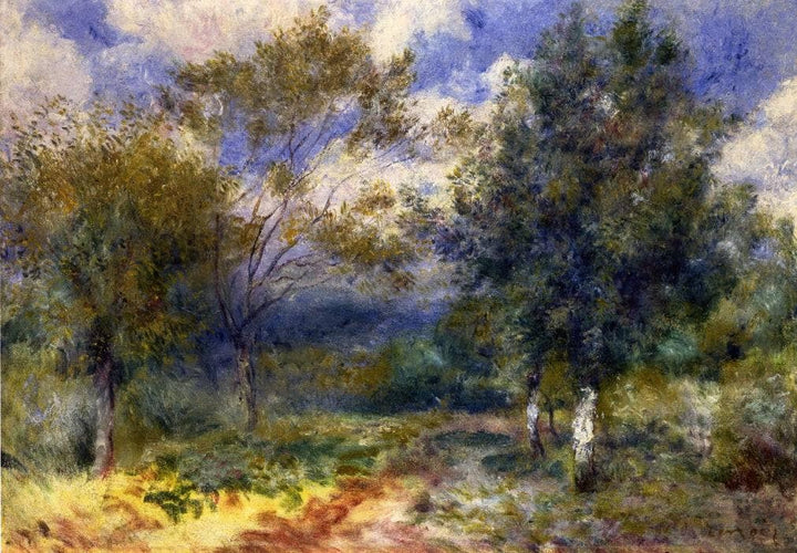 Sunny Landscape by Pierre-Auguste Renoir — hand-painted botanical oil painting reproduction on canvas